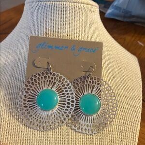 Silver and Turquoise Earrings